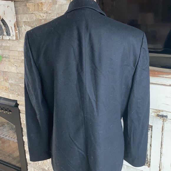 Vintage Pendleton 100% wool black one button blazer w two pockets in front - Picture 13 of 15